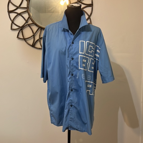 Men’s Iceberg Jeans Button Down - Picture 2 of 4